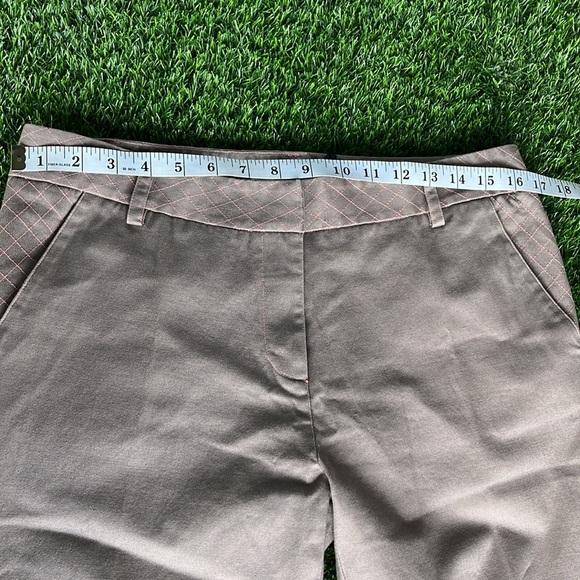 DIANE VON FURSTENBERG Designer Catesby Wide Leg Khaki Pants size 10 - Picture 3 of 12